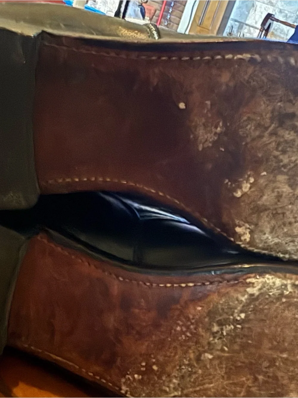 Vintage Justin 506 Black Leather Kiltie Lace Up Roper Cowboy Boots Mens 8.5